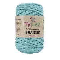 Obrázok ku produktu Špagát na macrame techniku ReTwisst MACRAME BRAIDED 4mm 13 modrá svetlá mentolová