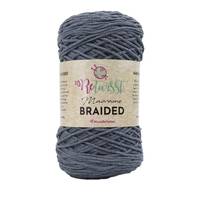 Obrázok ku produktu Špagát na macrame techniku ReTwisst MACRAME BRAIDED 4mm 06 sivá tmavá
