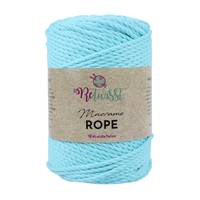 Obrázok ku produktu Špagát na macrame techniku ReTwisst MACRAME ROPE 4mm 13 modrá svetlá mentolová