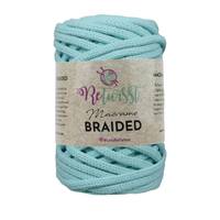 Obrázok ku produktu Špagát na macrame techniku ReTwisst MACRAME BRAIDED 2mm 13 modrá svetlá mentolová