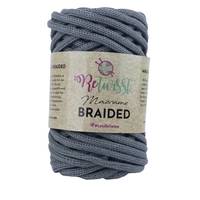 Obrázok ku produktu Špagát na macrame techniku ReTwisst MACRAME BRAIDED 6mm 06 sivá tmavá