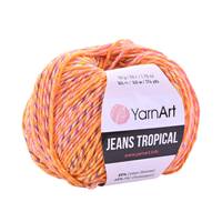 Obrázok ku produktu Pletacia priadza YarnArt JEANS TROPICAL 617 žltá oranžová