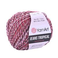Obrázok ku produktu Pletacia priadza YarnArt JEANS TROPICAL 619 bordová ružová