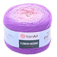 Obrázok ku produktu Pletacia vlna YarnArt FLOWERS MERINO 531 fialová ružová