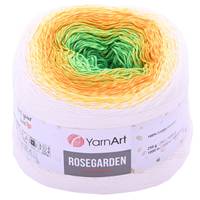 Obrázok ku produktu Pletacia priazda YarnArt ROSEGARDEN 303 žltá zelená smotanová oranžová