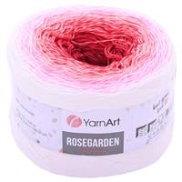 Obrázok ku produktu Pletacia priazda YarnArt ROSEGARDEN 304 smotanová ružová červená bordová