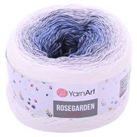 Obrázok ku produktu Pletacia priazda YarnArt ROSEGARDEN 306 smotanová sivá modrá