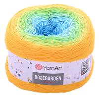 Obrázok ku produktu Pletacia priazda YarnArt ROSEGARDEN 310 žtá zelená modrá