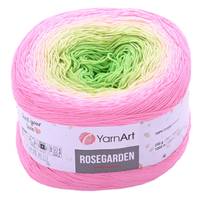 Obrázok ku produktu Pletacia priazda YarnArt ROSEGARDEN 314 žltá zelená ružová