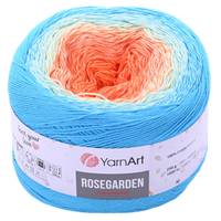 Obrázok ku produktu Pletacia priazda YarnArt ROSEGARDEN 317 žltá oranžová modrá