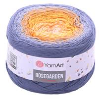 Obrázok ku produktu Pletacia priazda YarnArt ROSEGARDEN 326 žltá smotanová sivá