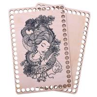 Obrázok ku produktu Drevené dno na košík maľované 01