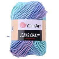 Obrázok ku produktu Pletacia priadza YarnArt JEANS CRAZY 8203 modrá fialová
