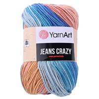 Obrázok ku produktu Pletacia priadza YarnArt JEANS CRAZY 8207 bážová modrá