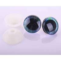 Obrázok ku produktu OČI bezpečnostné 35mm zelená glitrovaná 1 pár