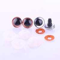 Obrázok ku produktu OČI bezpečnostné 16mm oranžová glitrovaná 2 páry