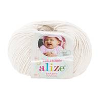Obrázok ku produktu Pletacia vlna Alize BABY WOOL 062 smotanová