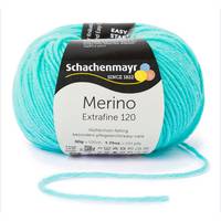 Obrázok ku produktu Vlna na pletenie SCHACHENMAYR MERINO Extrafine 120 00167 modrá svetlá tyrkysová
