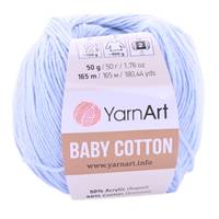 Obrázok ku produktu Pletacia priazda YarnArt BABY cotton 450 modrá svetlá