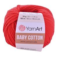 Obrázok ku produktu Pletacia priazda YarnArt BABY cotton 426 červená