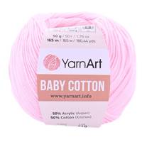 Obrázok ku produktu Pletacia priazda YarnArt BABY cotton 410 ružová svetlá