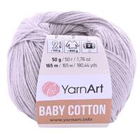 Obrázok ku produktu Pletacia priazda YarnArt BABY cotton 406 sivá