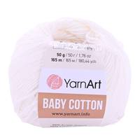Obrázok ku produktu Pletacia priazda YarnArt BABY cotton 401 smotanová