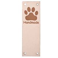 Obrázok ku produktu NÁŠIVKA handmade labka hore béžová svetlá