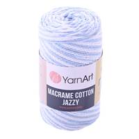 Obrázok ku produktu Špagát na macrame techniku YartArt MACRAME COTTON JAZZY 1222 biela modrá svetlá