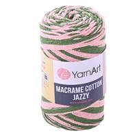 Obrázok ku produktu Špagát na macrame techniku YartArt MACRAME COTTON JAZZY 1223 zelená ružová
