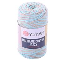 Obrázok ku produktu Špagát na macrame techniku YartArt MACRAME COTTON JAZZY 1224 hnedá modrá