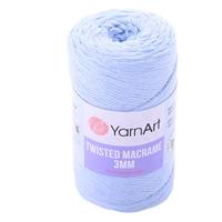 Obrázok ku produktu Špagát na macrame techniku YartArt TWISTED MACRAME 3mm 760 modrá svetlá