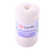 Obrázok ku produktu Špagát na macrame techniku YarnArt TWISTED MACRAME 3mm 752 smotanová
