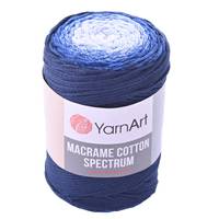 Obrázok ku produktu Špagát na macrame techniku YartArt MACRAME COTTON SPECTRUM 1316 modrá biela