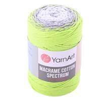 Obrázok ku produktu Špagát na macrame techniku YartArt MACRAME COTTON SPECTRUM 1326 žltá sivá biela