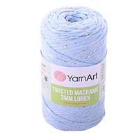 Obrázok ku produktu Špagát na macrame techniku YartArt TWISTED MACRAME LUREX 3mm 760 modrá