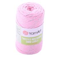 Obrázok ku produktu Špagát na macrame techniku YartArt TWISTED MACRAME LUREX 3mm 762 ružová
