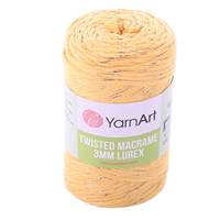 Obrázok ku produktu Špagát na macrame techniku YartArt TWISTED MACRAME LUREX 3mm 764 žltá