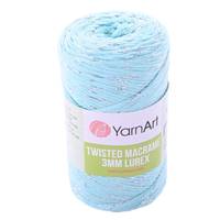 Obrázok ku produktu Špagát na macrame techniku YartArt TWISTED MACRAME LUREX 3mm 775 zelená mentolová