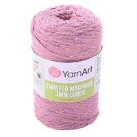 Obrázok ku produktu Špagát na macrame techniku YartArt TWISTED MACRAME LUREX 3mm 792 ružová tmavá