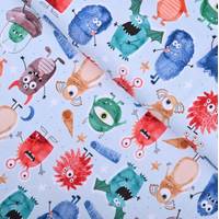 Obrázok ku produktu BAVLNENÝ ÚPLET príšerky modrá svetlá