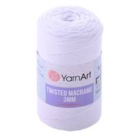 Obrázok ku produktu Špagát na macrame techniku YarnArt TWISTED MACRAME 3mm 751 biela