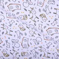 Obrázok ku produktu BAVLNENÝ ÚPLET zvieratká biela