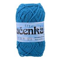 Obrázok ku produktu Pletacia priadza Niťárna KAČENKA 5754 modrá tmavá tyrkysová