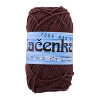 Obrázok ku produktu Pletacia priadza Niťárna KAČENKA 7894 hnedá tmavá