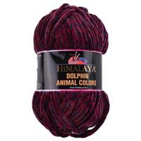 Obrázok ku produktu Pletacia priadza Himalaya DOLPHIN ANIMAL COLORS 83104 bordová sivá