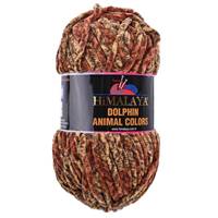 Obrázok ku produktu Pletacia priadza Himalaya DOLPHIN ANIMAL COLORS 83111 hnedá oranžová žltá