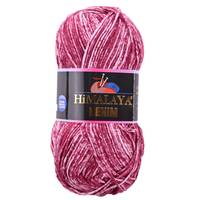 Obrázok ku produktu Pletacia priadza Himalaya DENIM 02 bordová biela