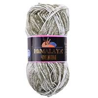 Obrázok ku produktu Pletacia priadza Himalaya DENIM 03 zelená svetlá biela