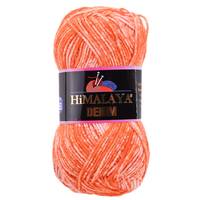 Obrázok ku produktu Pletacia priadza Himalaya DENIM 12 oranžová biela